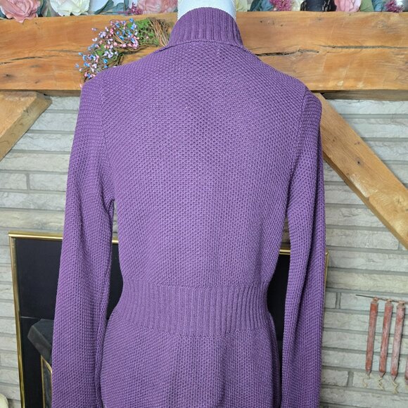 APT.9 Purple Sweater Button Down Size Medium from Kohl's 501 Plum Berry (NWT) - Picture 5 of 8